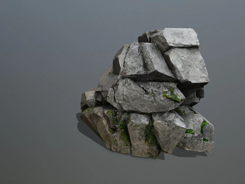 Cliff rocks 3D Model