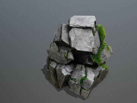 Cliff rocks 3D Model