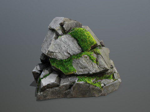 Cliff rocks 3D Model