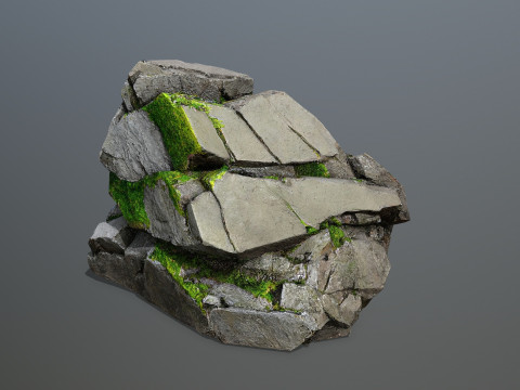 Cliff rocks 3D Model