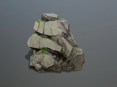 Cliff rocks 3D Model