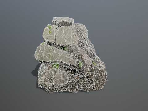 Cliff rocks 3D Model