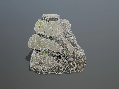 Cliff rocks 3D Model