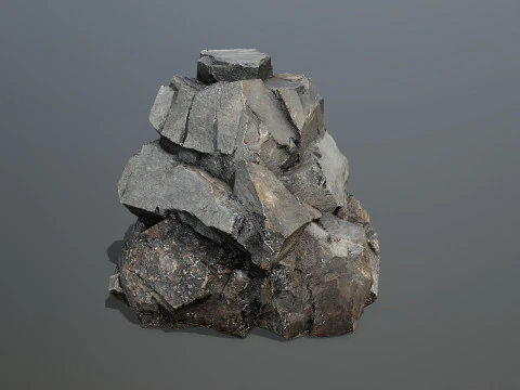 Desert cliff rocks 3D Model
