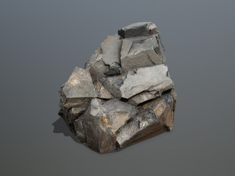 Desert cliff rocks 3D Model