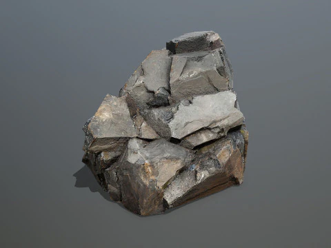 Desert cliff rocks 3D Model