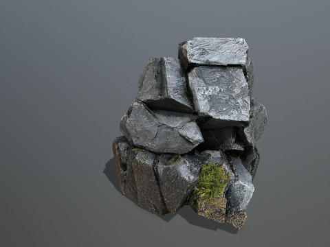 Desert cliff rocks 3D Model