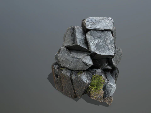 Desert cliff rocks 3D Model