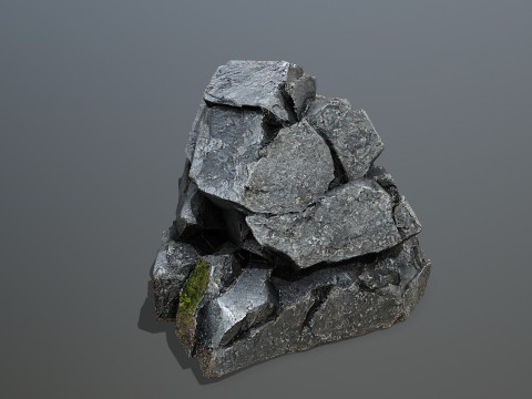 Desert cliff rocks 3D Model