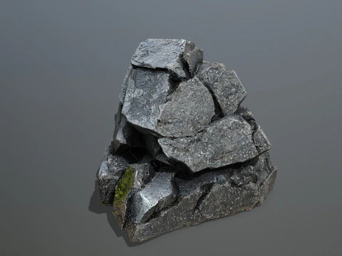 Desert cliff rocks 3D Model