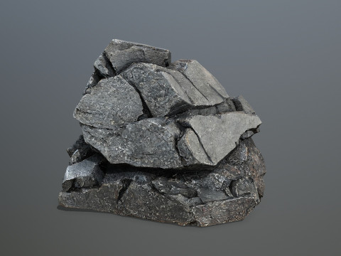 Desert cliff rocks 3D Model