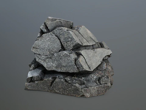 Desert cliff rocks 3D Model