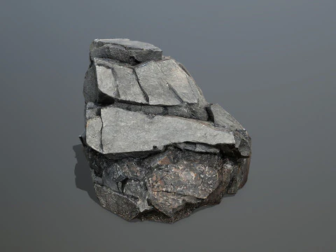 Desert cliff rocks 3D Model