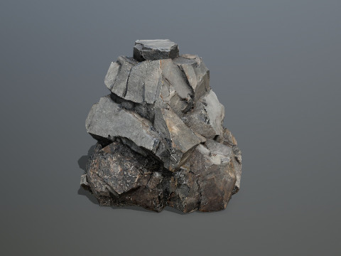 Desert cliff rocks 3D Model