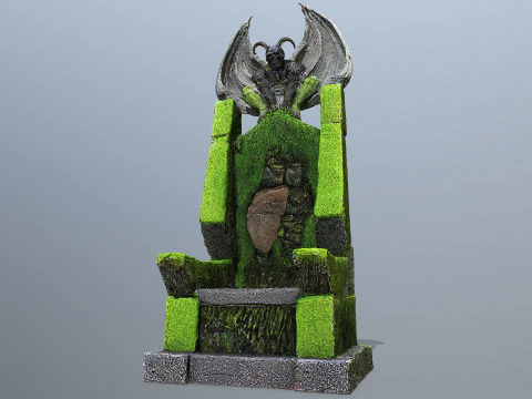Devil Stone Throne 3D Model