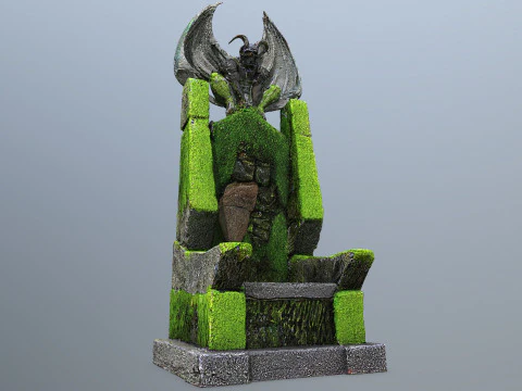 Devil Stone Throne 3D Model