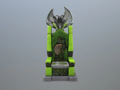 Devil Stone Throne 3D Model