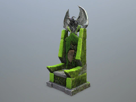 Devil Stone Throne 3D Model