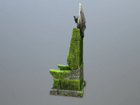 Devil Stone Throne 3D Model