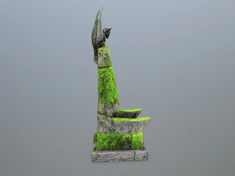 Devil Stone Throne 3D Model