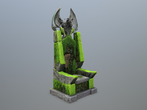 Devil Stone Throne 3D मॉडल