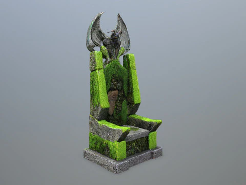 Devil Stone Throne 3D Model