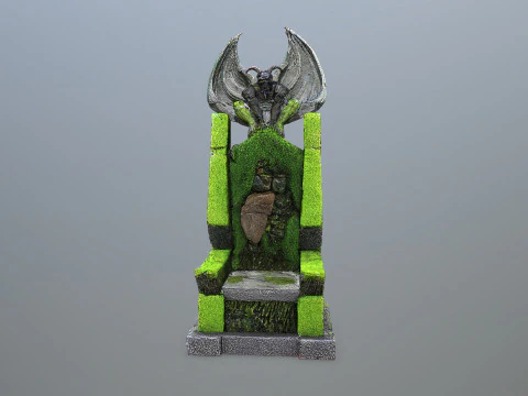 Devil Stone Throne 3D Model