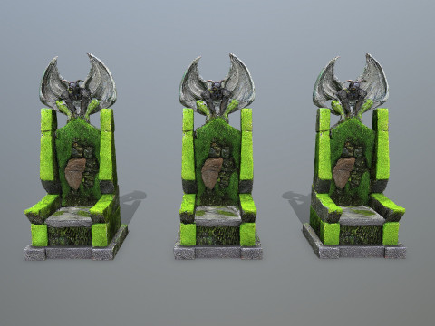 Devil Stone Throne 3D मॉडल
