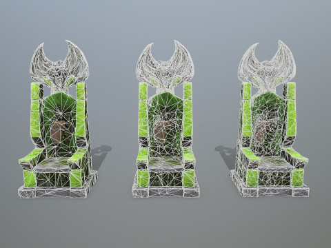 Devil Stone Throne 3D मॉडल