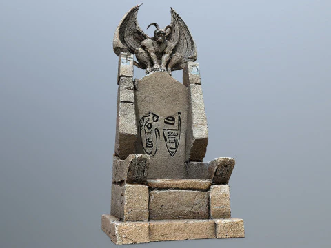 Devil Stone Throne 3D Model