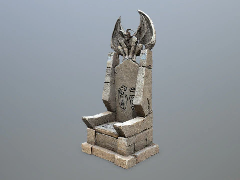 Devil Stone Throne 3D Model
