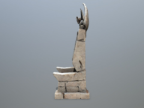 Devil Stone Throne 3D Model