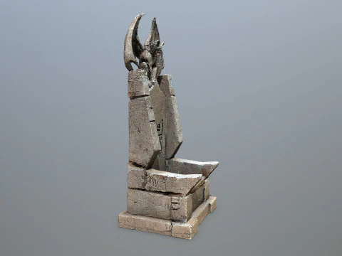 Devil Stone Throne 3D Model