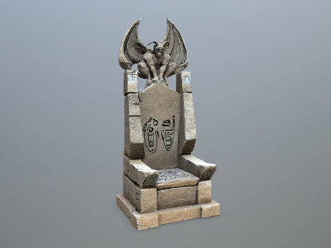 Devil Stone Throne 3D Model