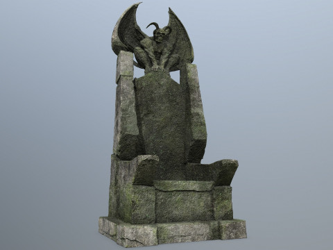 Devil Stone Throne Model 3D