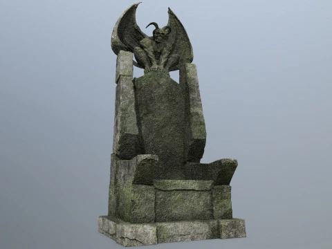 Trono di pietra del diavolo Modello 3D