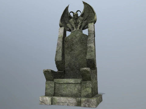 Devil Stone Throne 3D Model