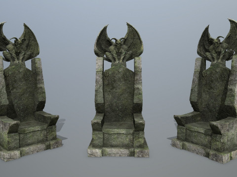 Devil Stone Throne 3D 모델