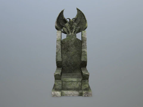 Devil Stone Throne 3D Model