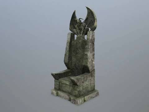 Devil Stone Throne 3D Model