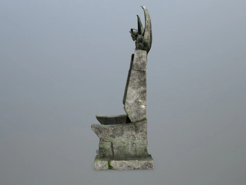 Devil Stone Throne 3D Model