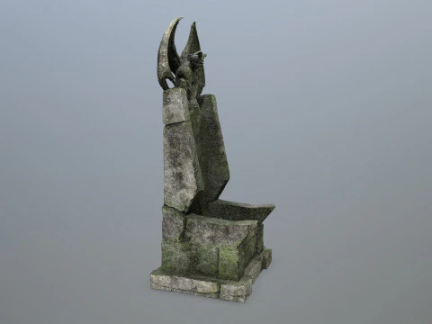 Devil Stone Throne 3D Model