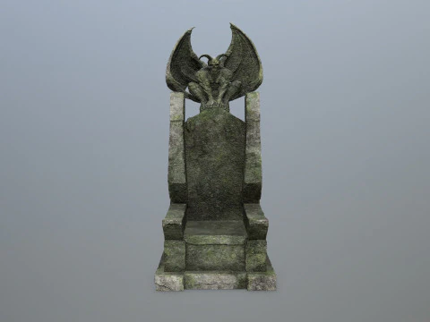 Devil Stone Throne 3D Model
