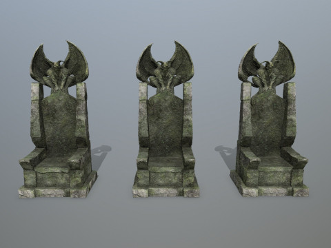 Devil Stone Throne 3D 모델