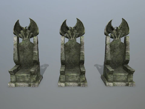 Devil Stone Throne 3D Model