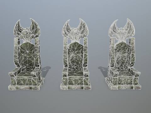 Devil Stone Throne 3D 모델