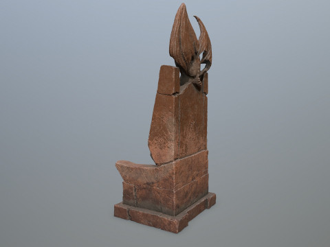 Devil Stone Throne Modello 3D
