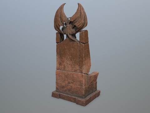 Devil Stone Throne Modello 3D
