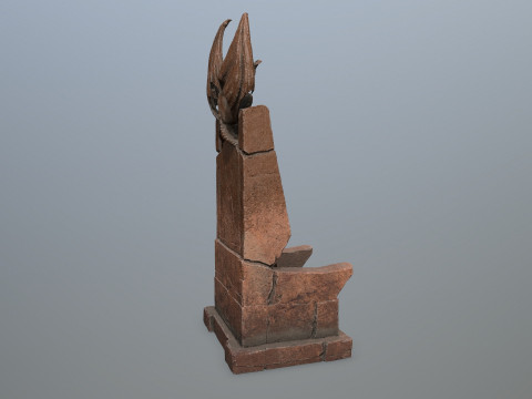 Devil Stone Throne Modello 3D