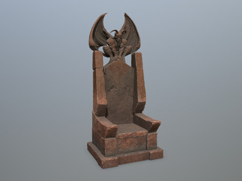 Devil Stone Throne Modello 3D